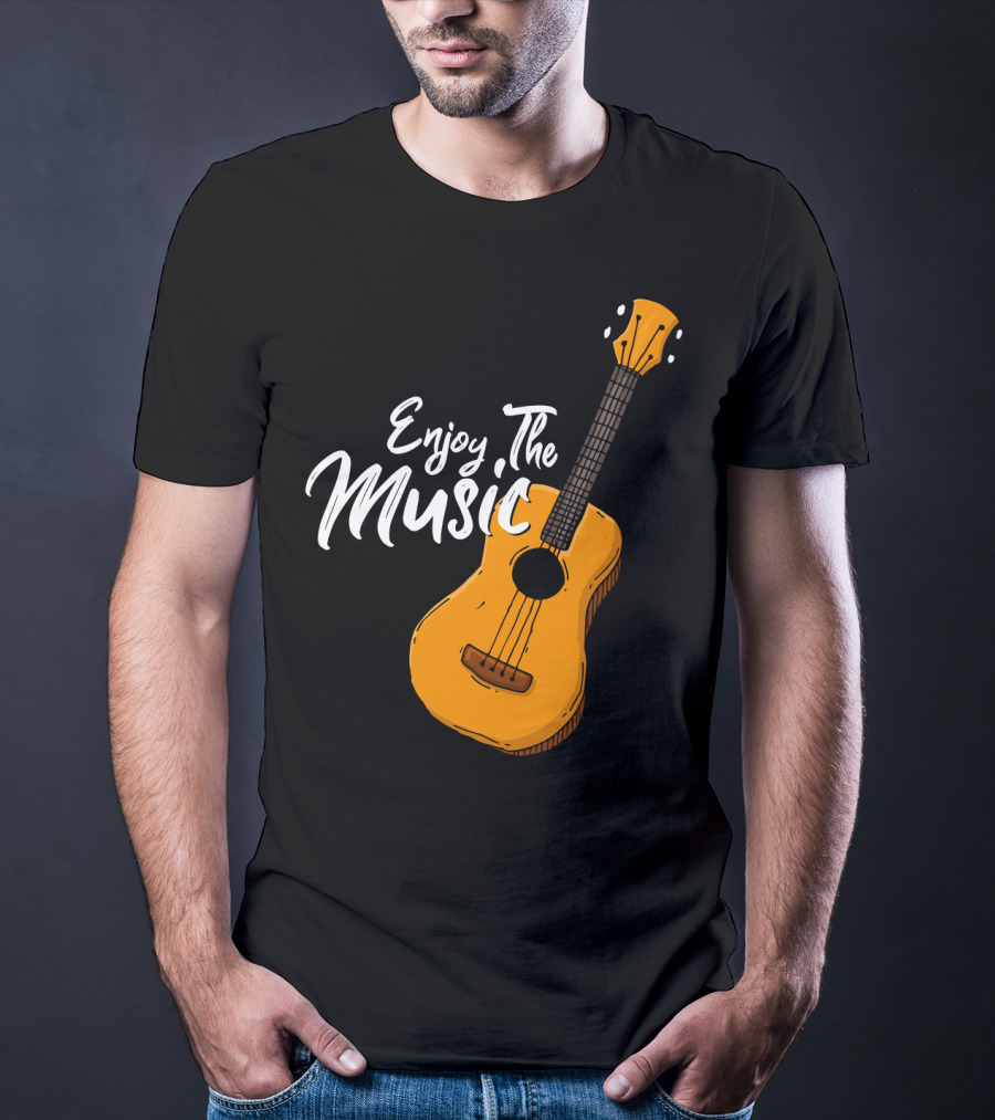 Enjoy The Music Acoustic Guitar T-Shirt