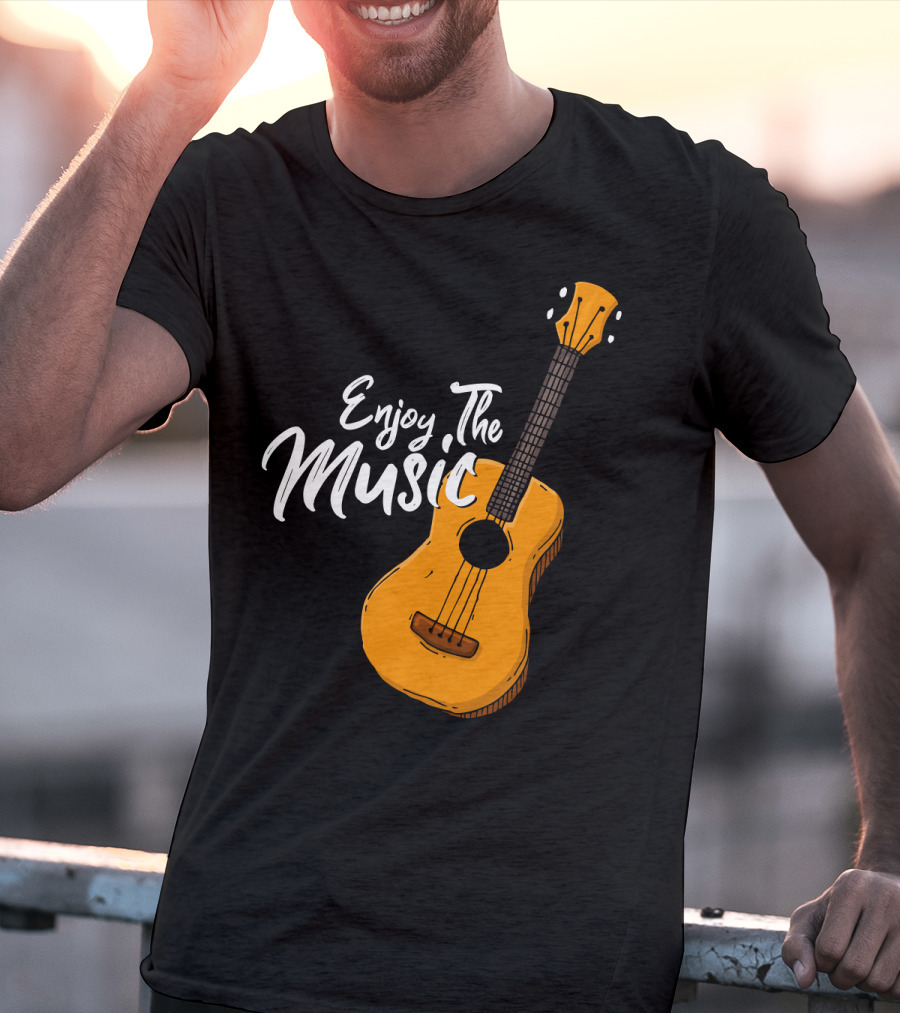 Enjoy The Music Acoustic Guitar T-Shirt