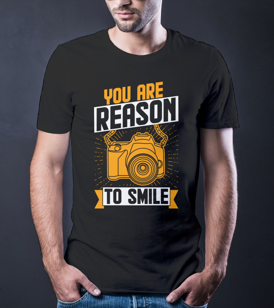 You Are Reason To Smile Camera Photography T-Shirt