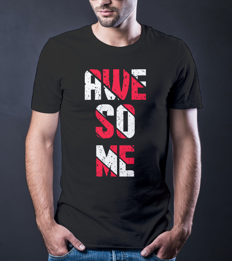 Awesome Distressed Red T-Shirt