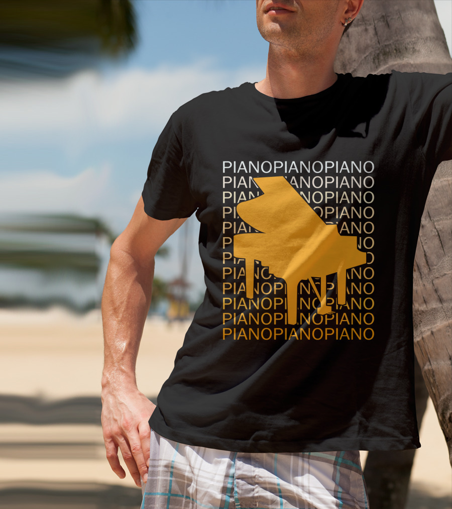Piano Humor Repeated Piano T-Shirt