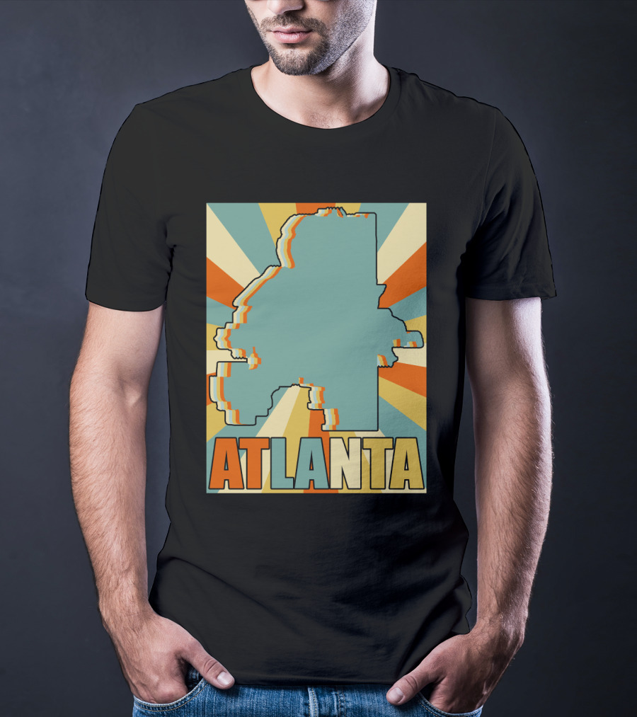 ATLANTA Retro Map T-Shirt