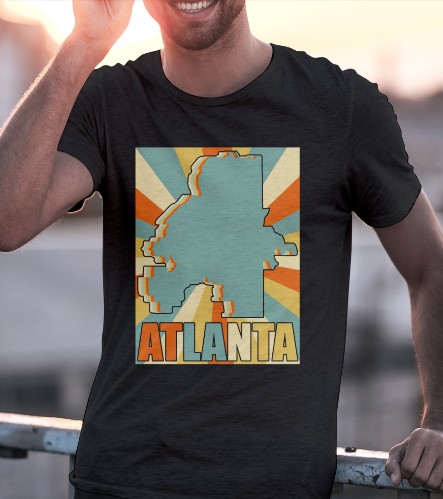 ATLANTA Retro Map T-Shirt