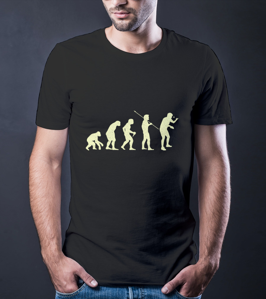 Lustiges Tischtennis Evolution Spieler Fortschritt Tischtennisspieler T-Shirt