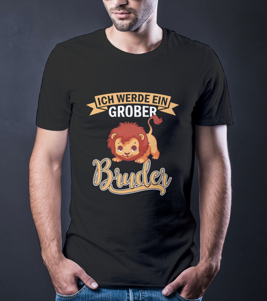 Ich Werde Ein Großer Bruder Löwe T-Shirt