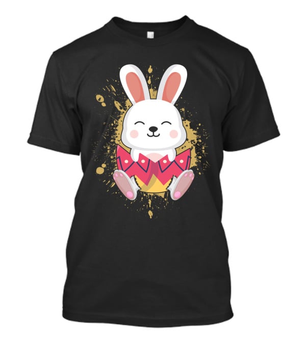 Funny Bunny Easter Rabbit in Colorful Egg B...T-Shirt Funny Bunny Easter Rabbit in Colorful Egg B...T-Shirt
