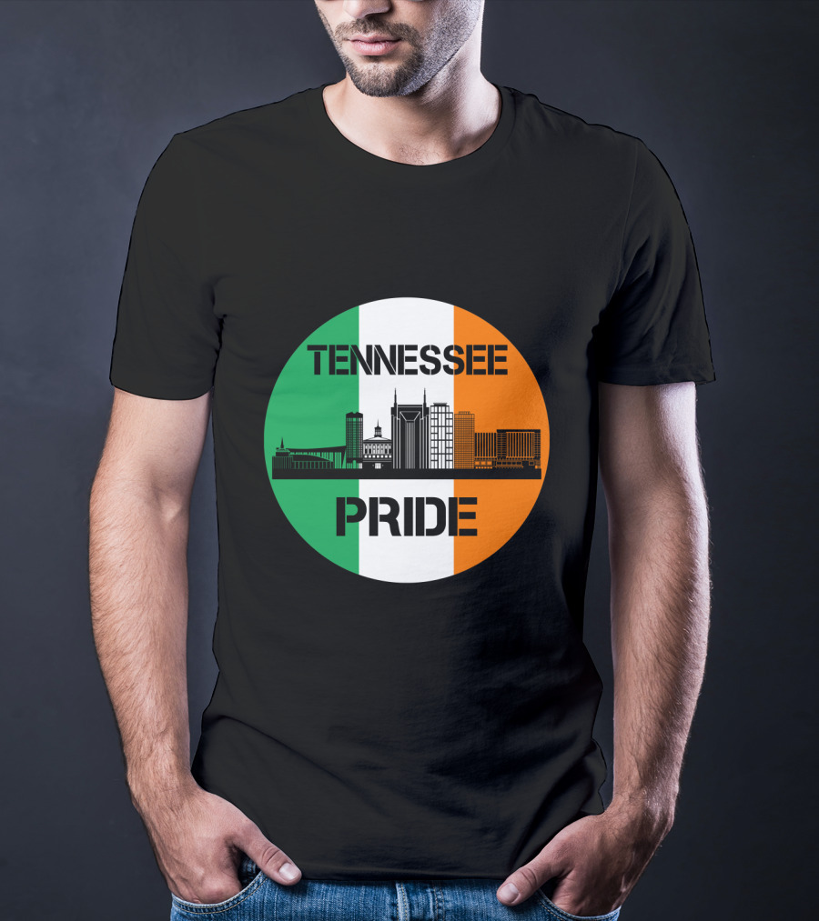 Tennessee Pride Irish Flag Skyline T-Shirt
