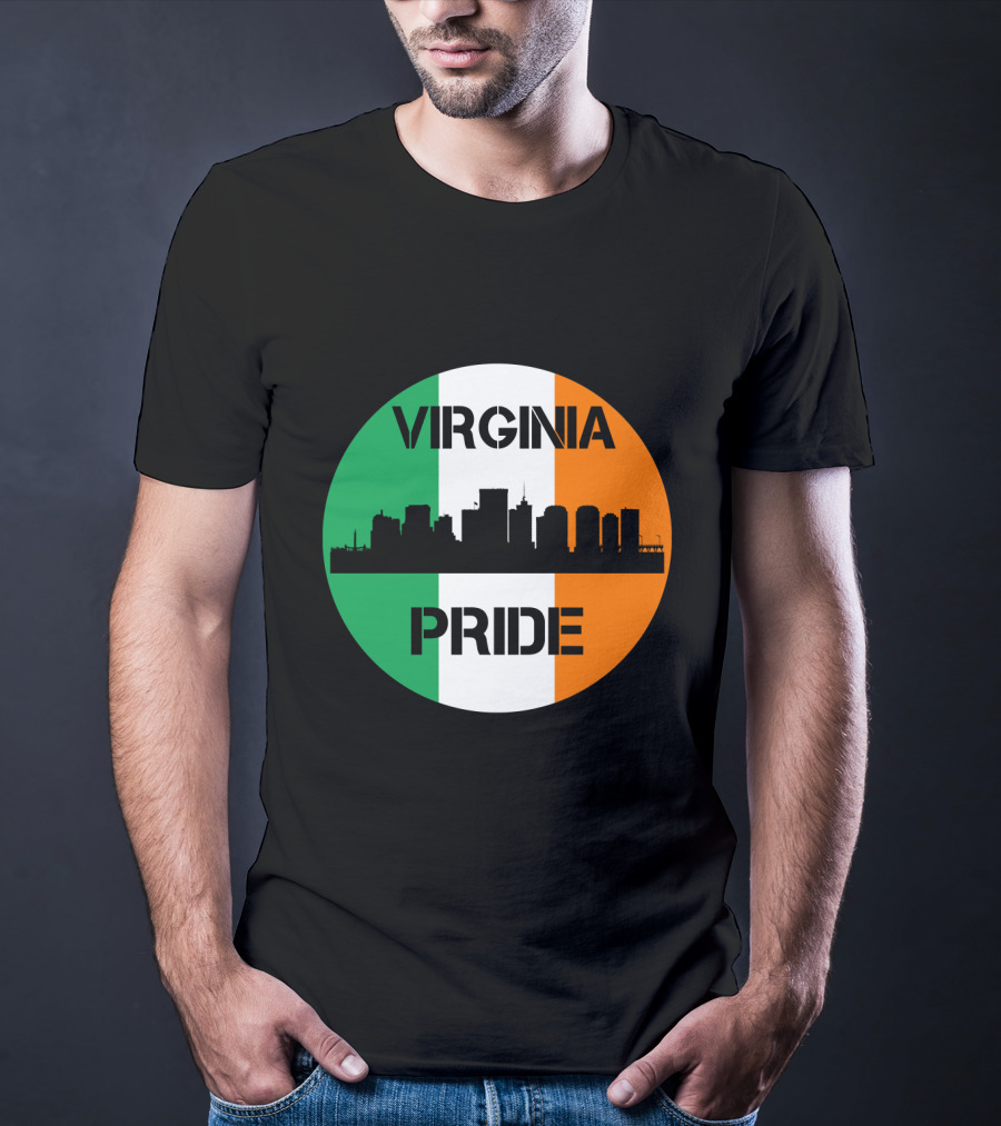 Virginia Pride Irish Flag Skyline T-Shirt