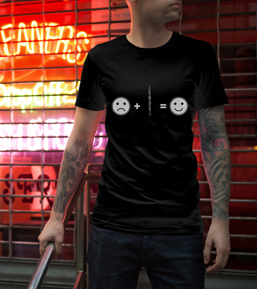 Sad Face Plus Oboe Equals Happy Face T-Shirt