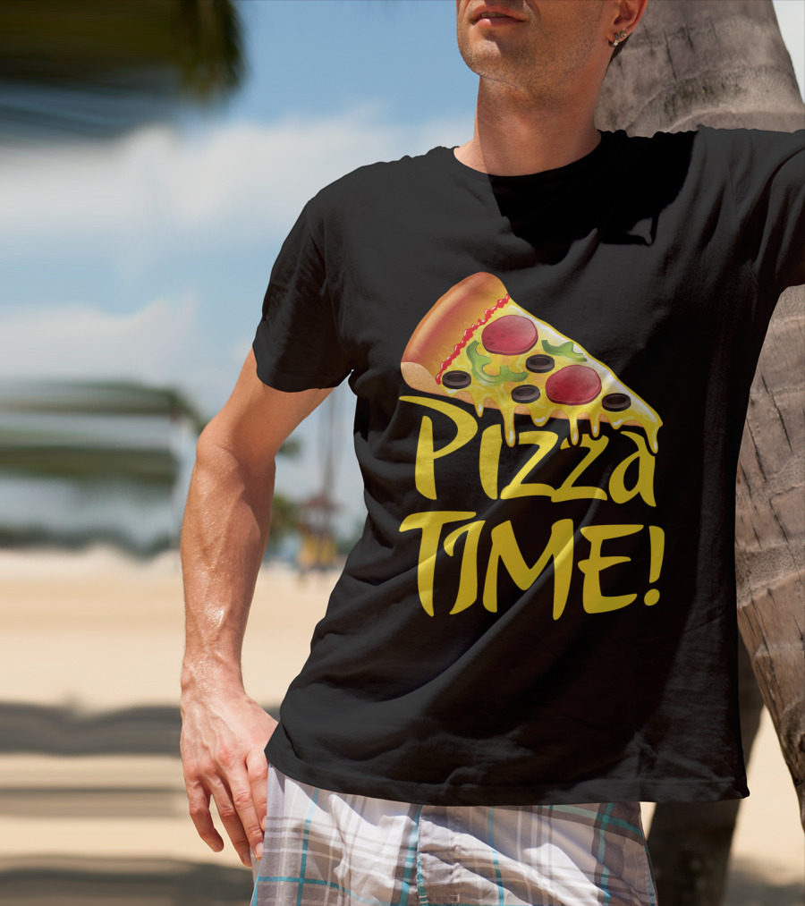 Pizza Everyday Time Pizza Time Slice T-Shirt