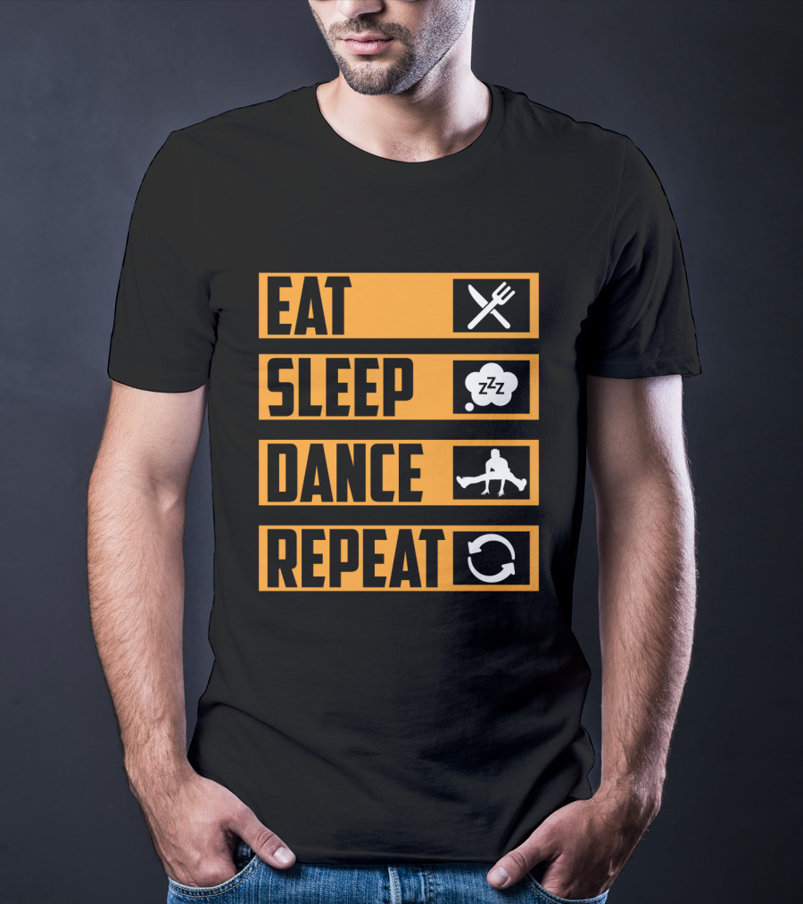 Eat Sleep Dance Repeat Iconic Lifestyle Steps T-Shirt