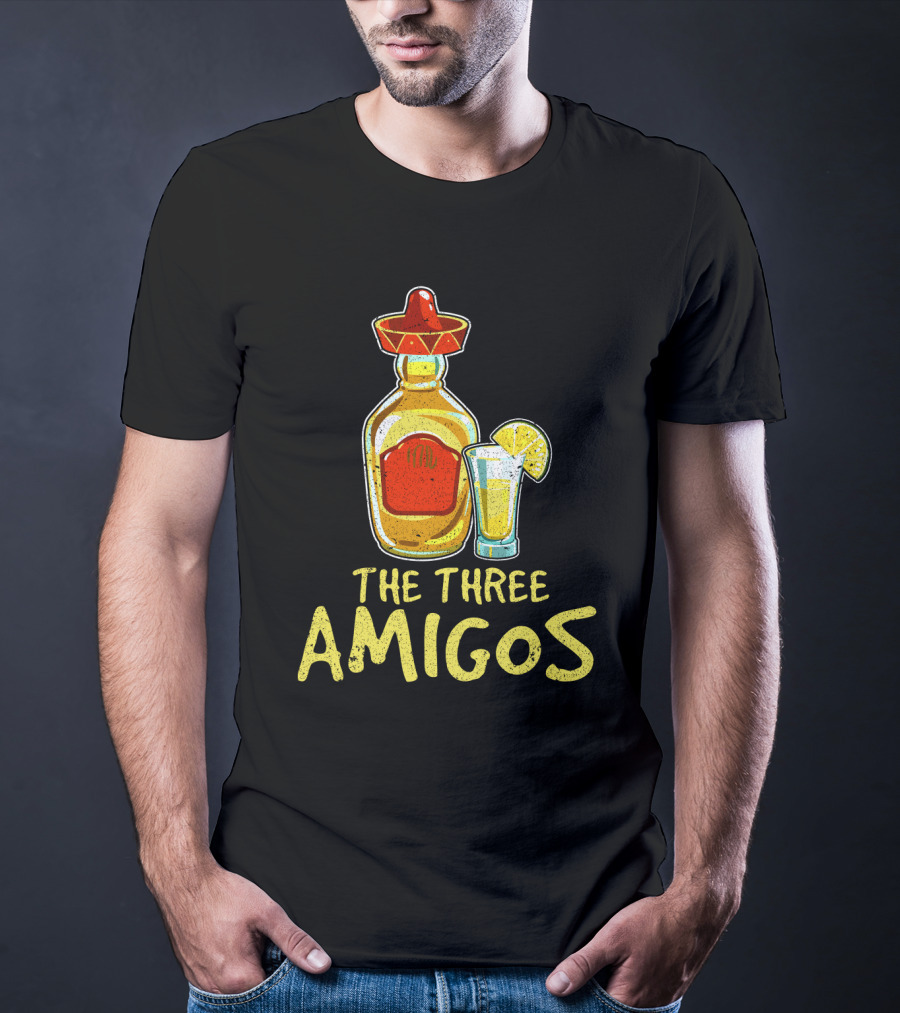 The Three Amigos Tequila Salt Lime Fiesta T-Shirt