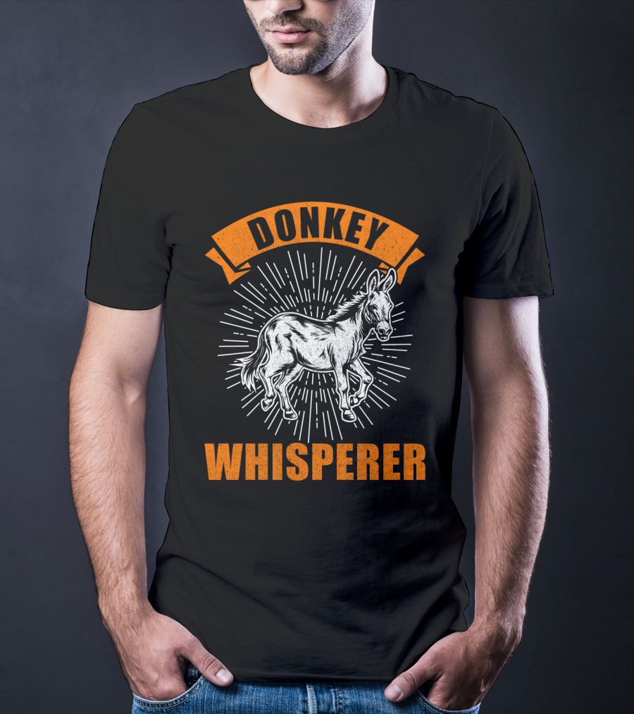 Donkey Whisperer Retro Animal T-Shirt