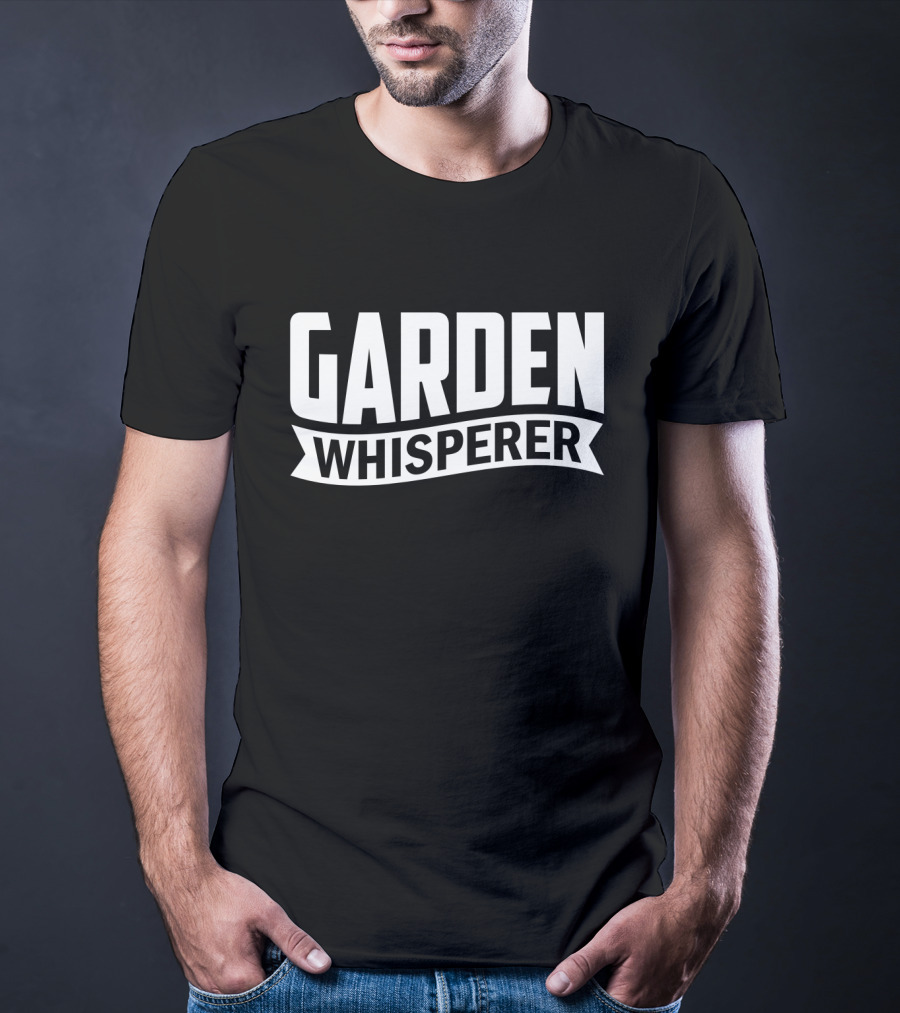 GARDEN WHISPERER Text T-Shirt