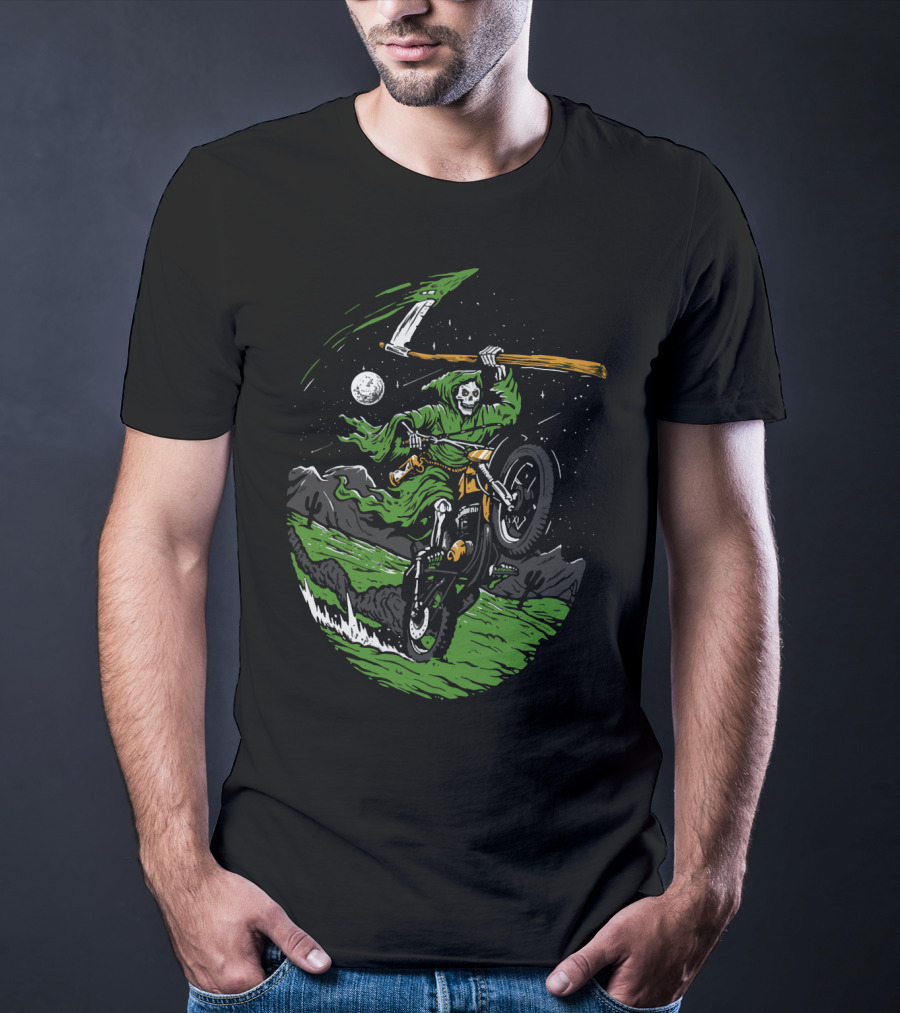 Goblin Ride Motor Cross Reaper Night Adventure T-Shirt