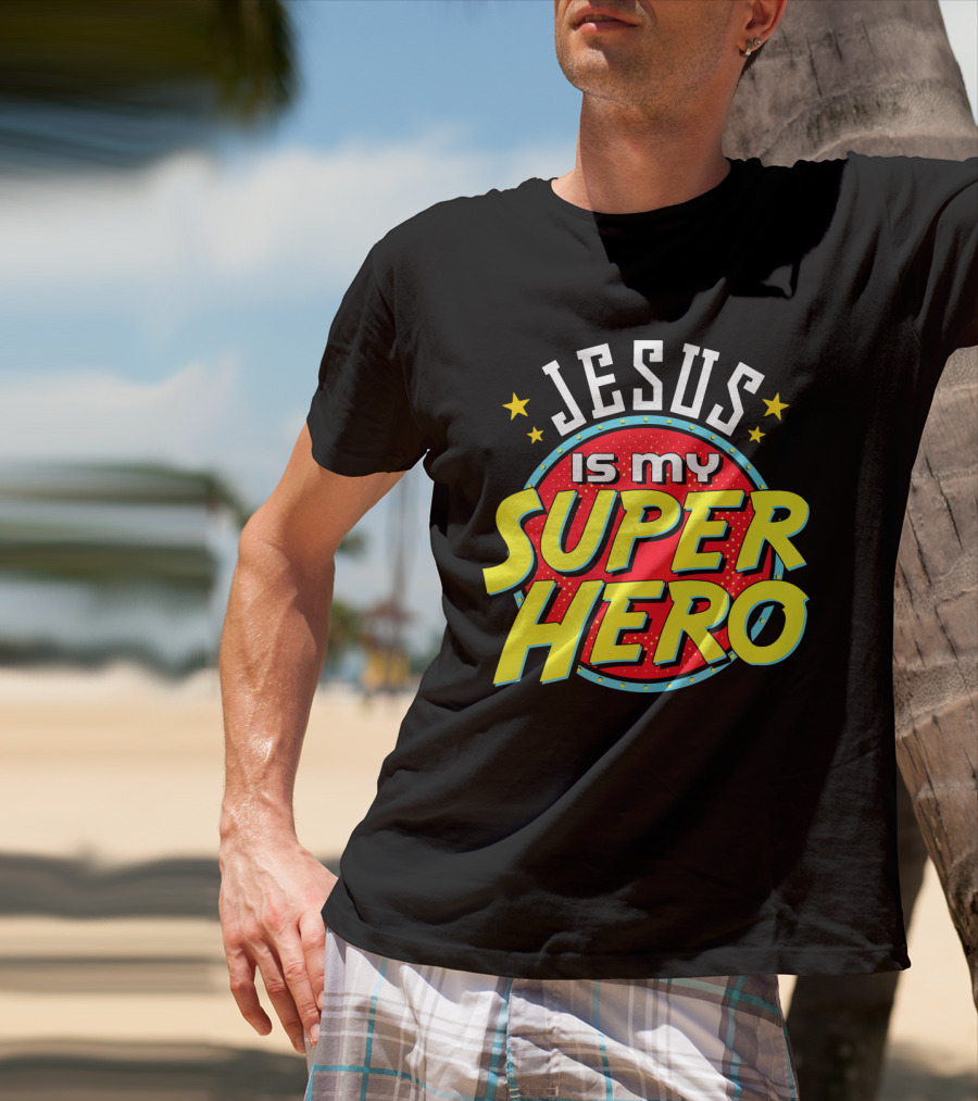 Jesus Is My Superhero Vintage Comic T-Shirt