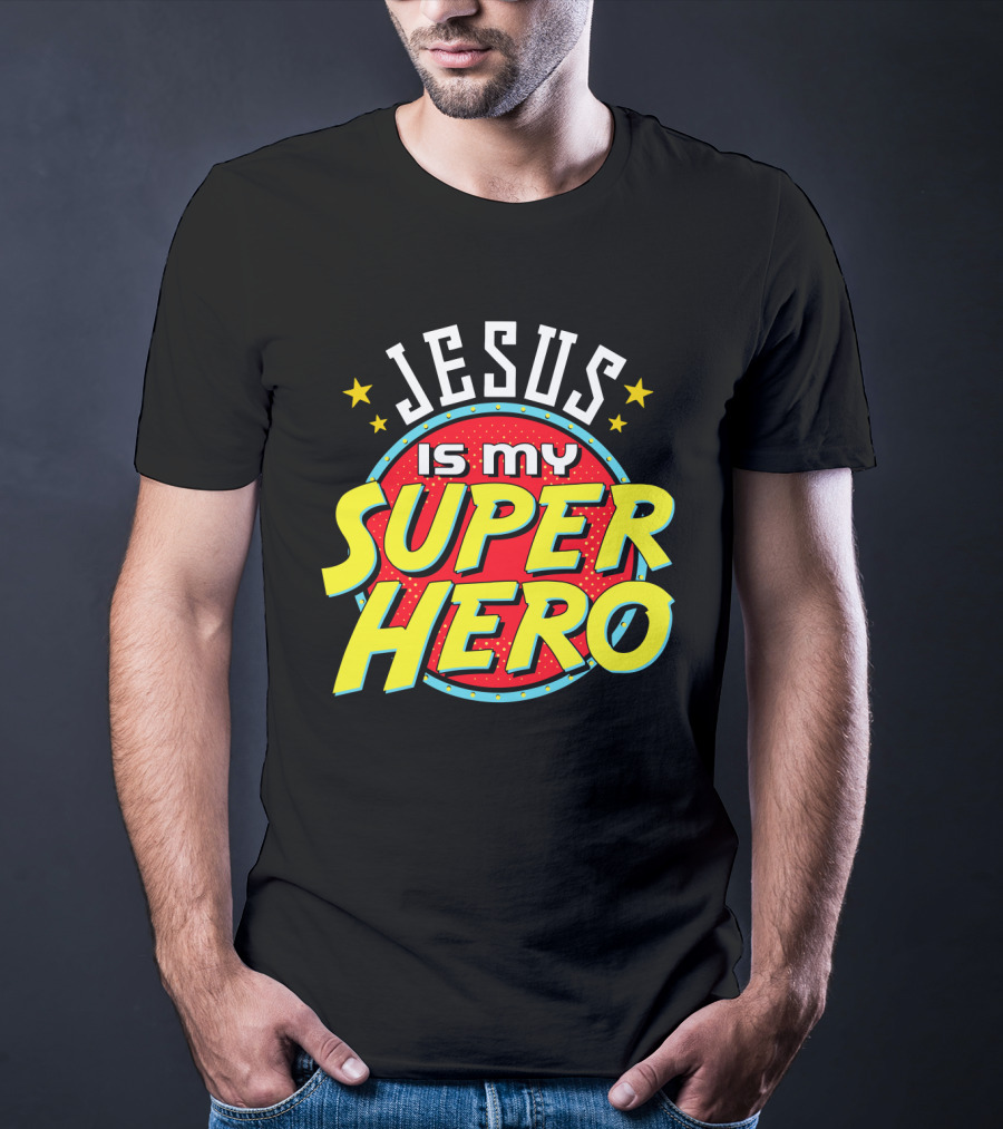Jesus Is My Superhero Vintage Comic T-Shirt