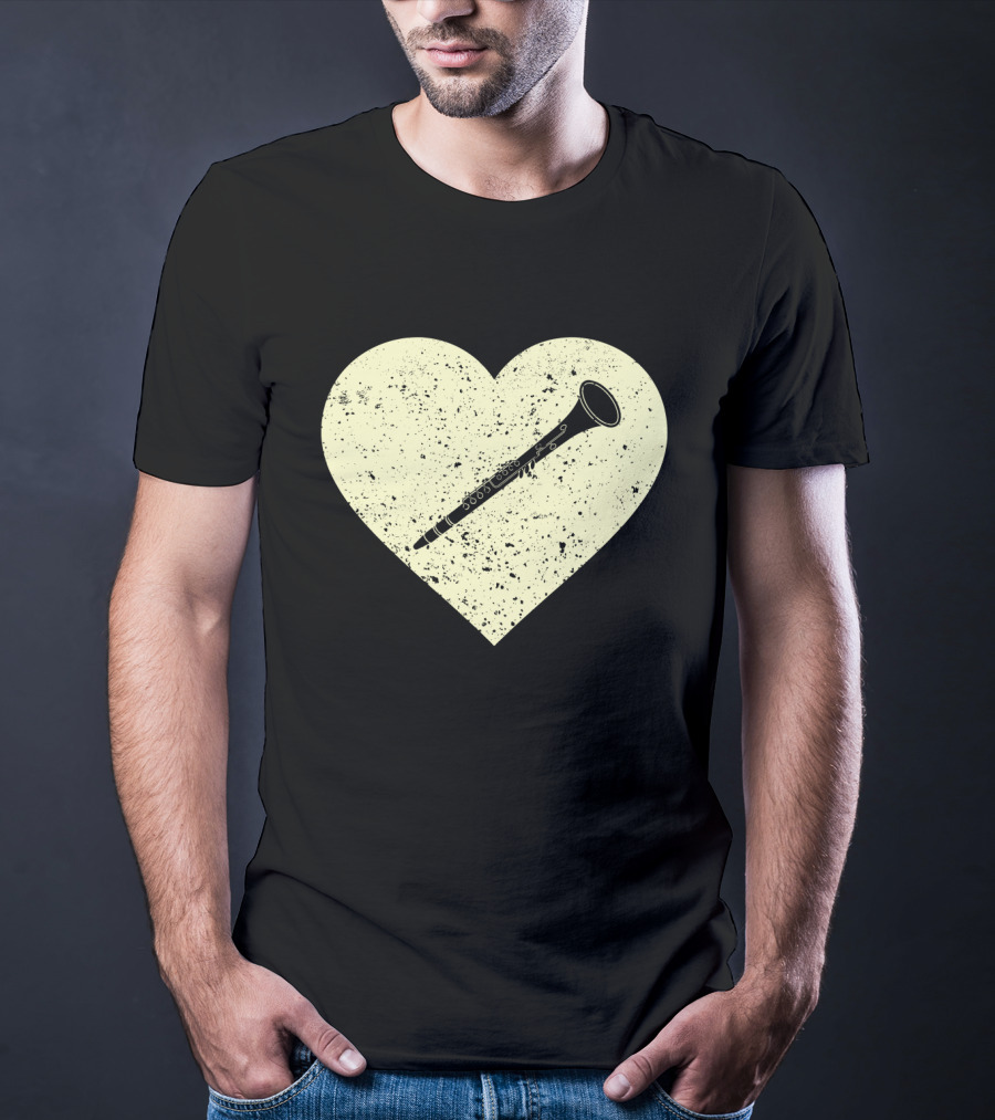 Heart Shaped Love To Play The Oboe Musician T-Shirt