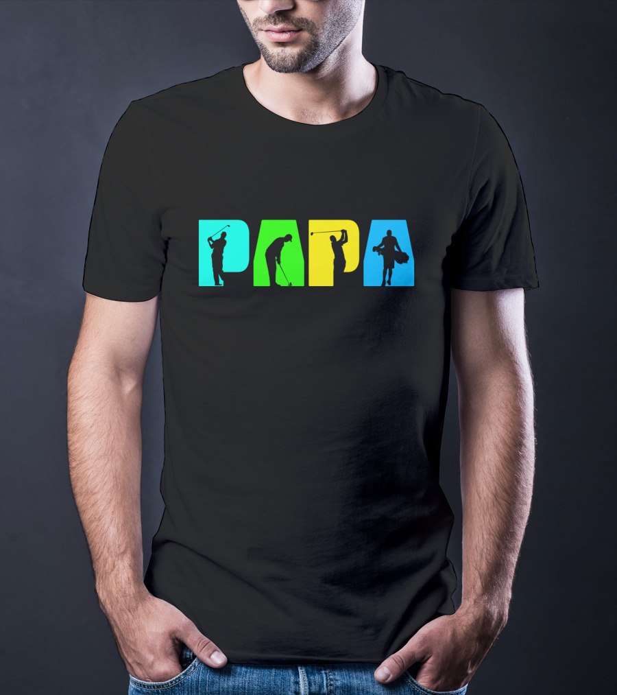 PAPA Retro Golf Silhouette Collection T-Shirt