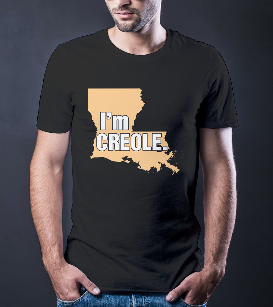 I'm Creole Louisiana Map T-Shirt