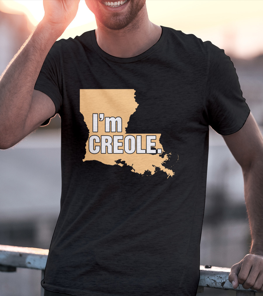 I'm Creole Louisiana Map T-Shirt