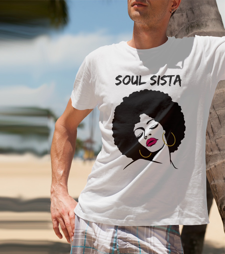 Soul Sista Afro Black Girl Birthday T-Shirt