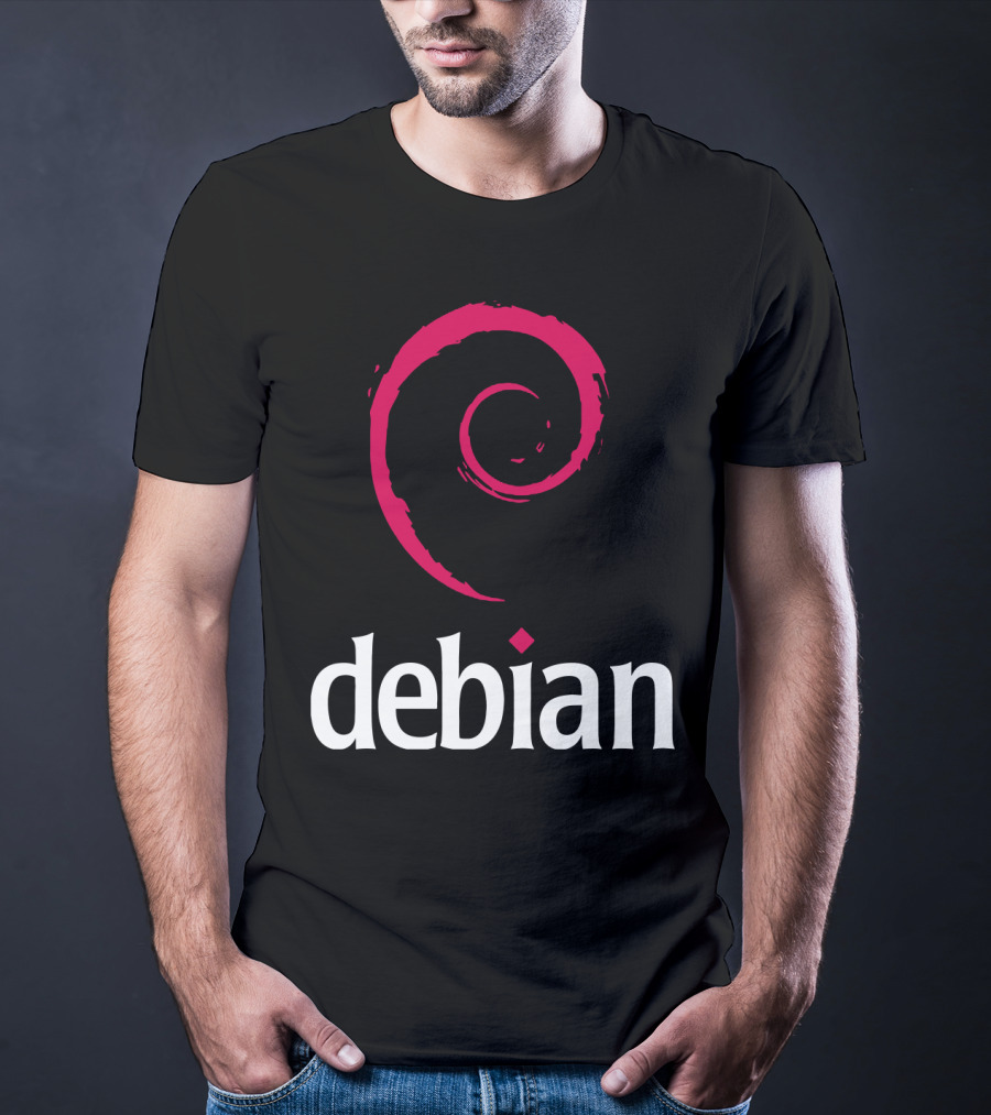 Debian Linux Logo Spiral T-Shirt