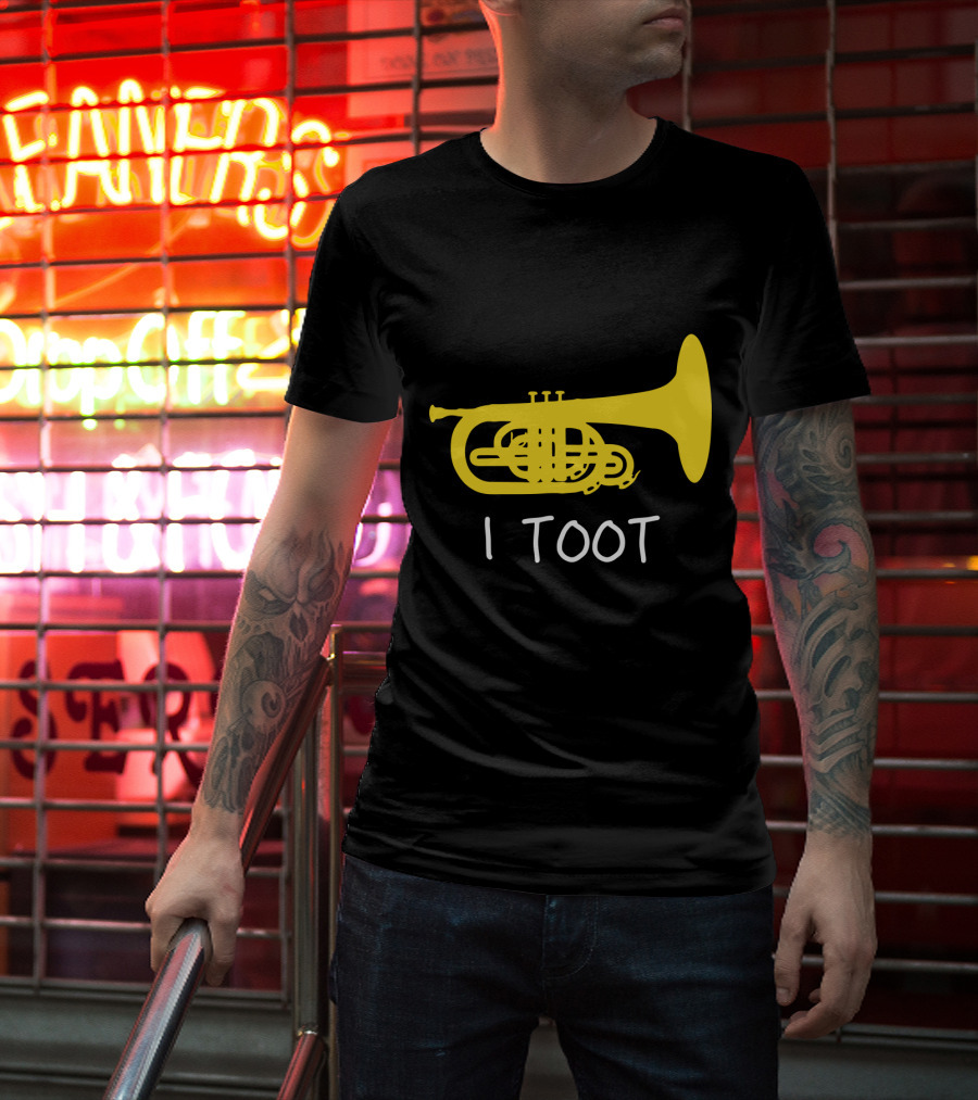 Funny Mellophone I Toot Yellow Instrument T-Shirt