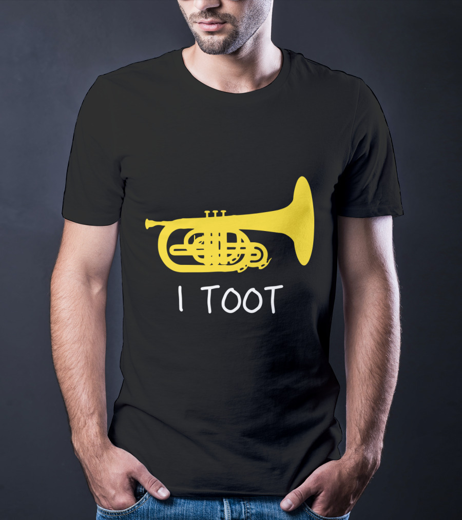 Funny Mellophone I Toot Yellow Instrument T-Shirt