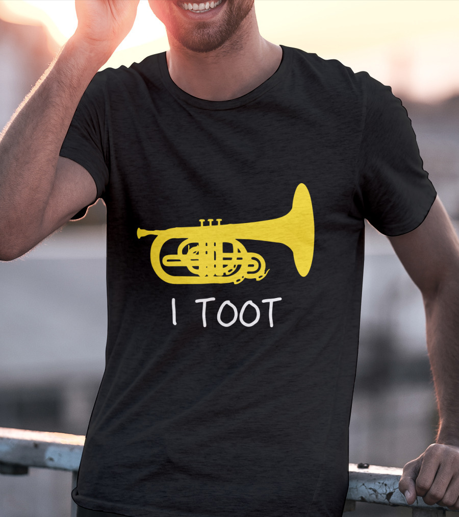 Funny Mellophone I Toot Yellow Instrument T-Shirt