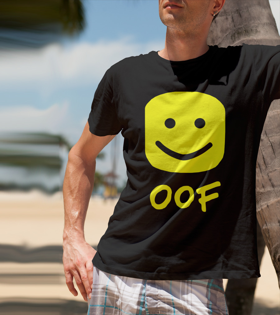 Oof Blox Meme For Non-Noobs With Smiley Face Image T-Shirt