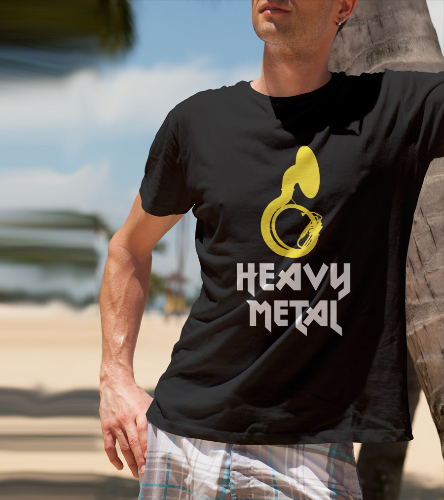 Heavy Metal Sousaphone Fun Marching Band T-Shirt