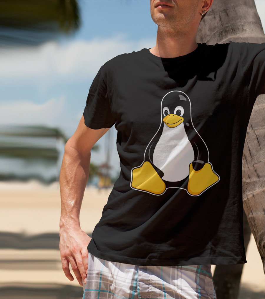 Tux The Penguin Linux Mascot Enhanced Linux Mascot Tux T-Shirt