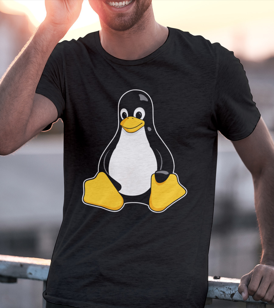 Tux The Penguin Linux Mascot Enhanced Linux Mascot Tux T-Shirt