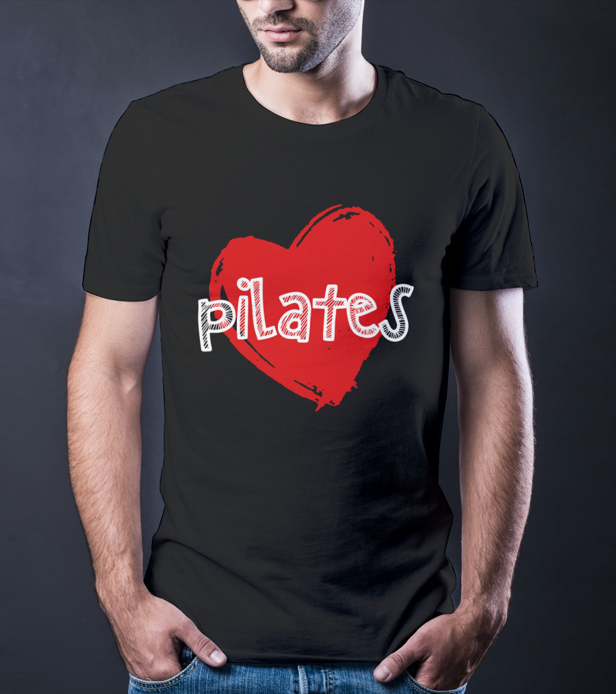 Pilates Love Red Heart T-Shirt