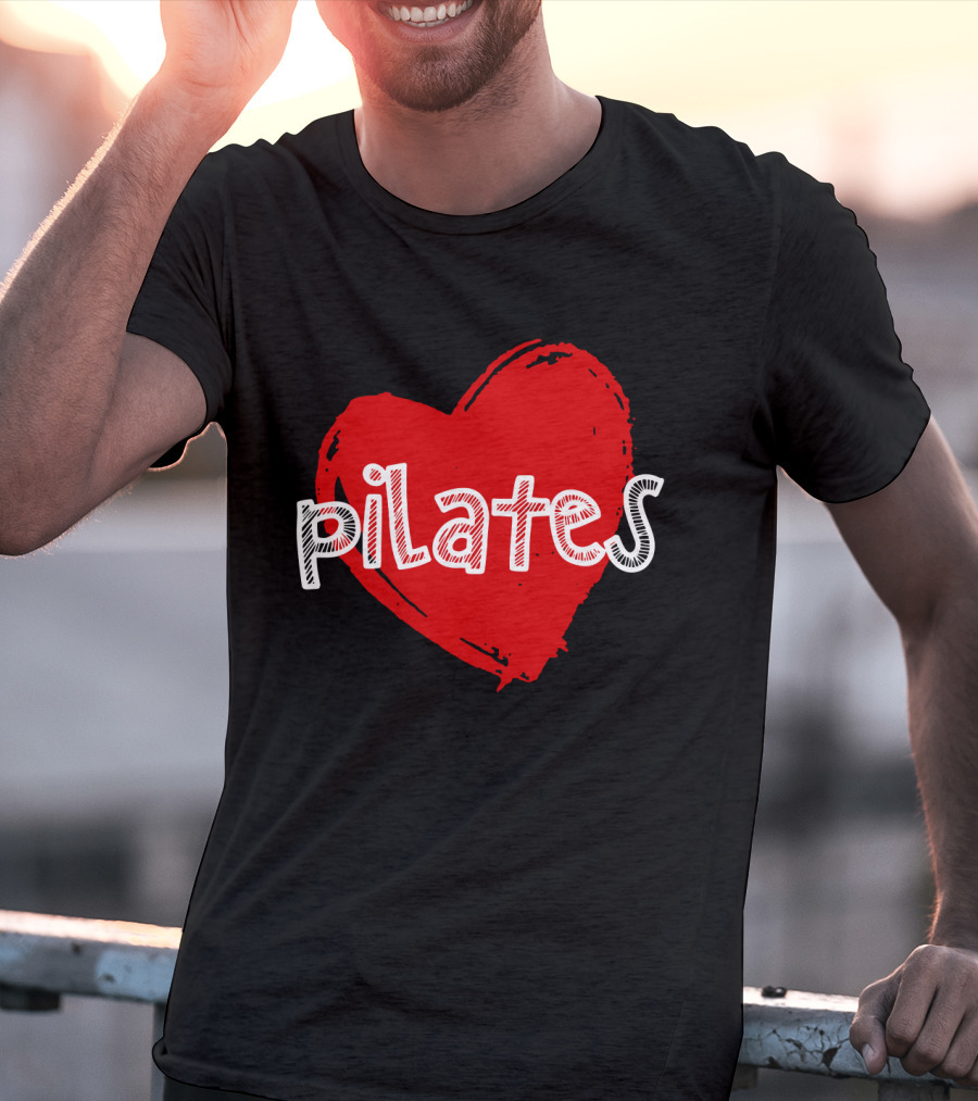 Pilates Love Red Heart T-Shirt
