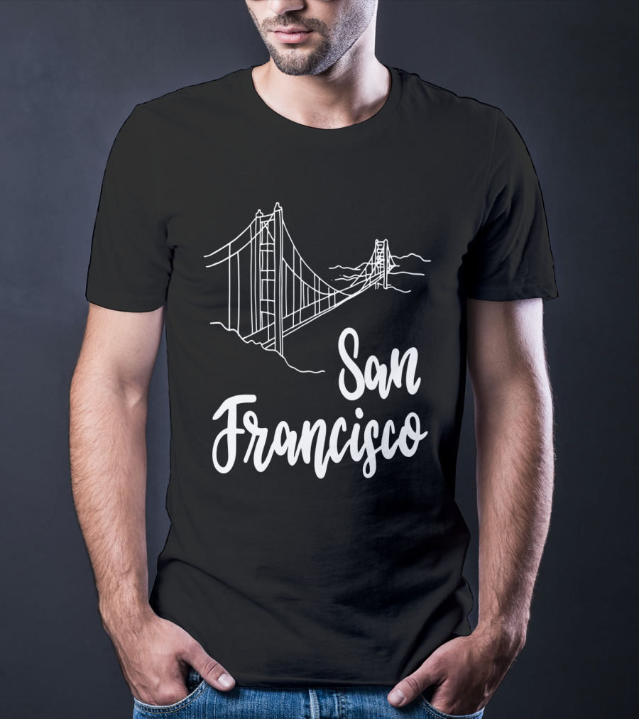 San Francisco Golden Gate Bridge California State T-Shirt