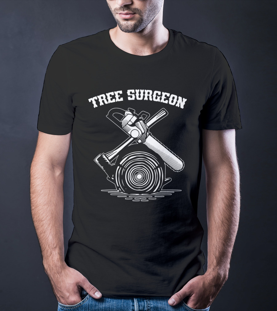 Tree Surgeon Chainsaw Axe Logging T-Shirt