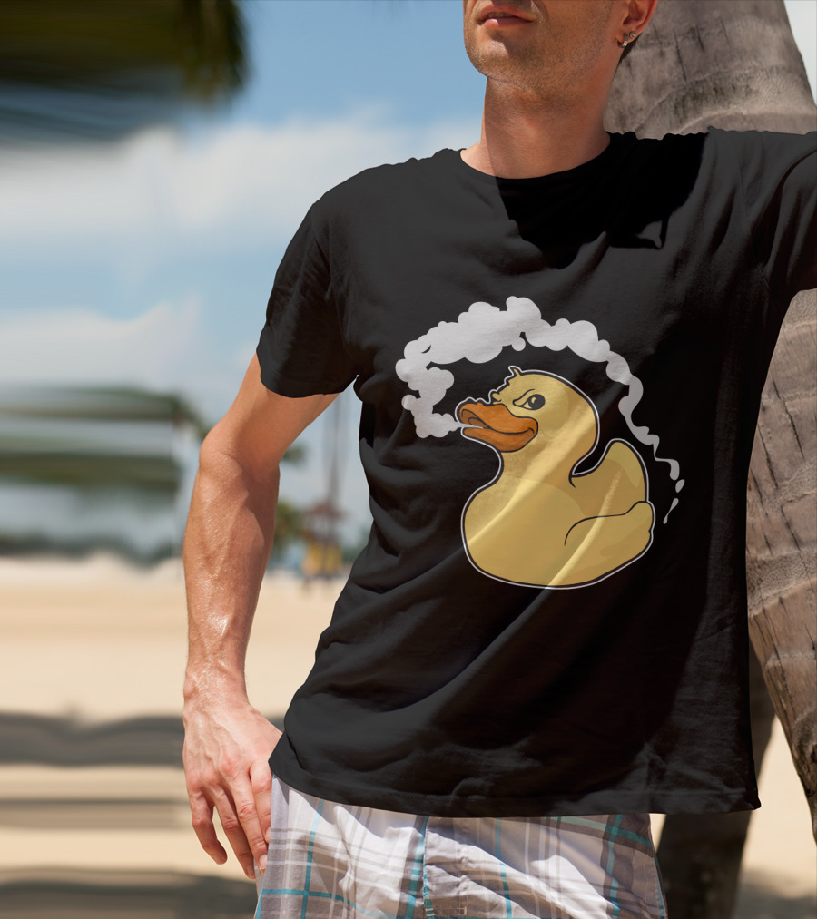 Fire Breathing Rubber Ducky With Smoke T-Shirt