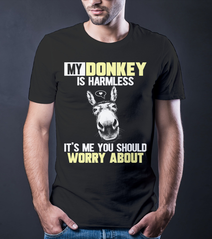 My Donkey Is Harmless It's ME You Should Worry About T-Shirt
