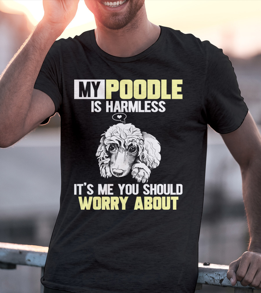 My Poodle Is Harmless It's ME You Should Worry About T-Shirt