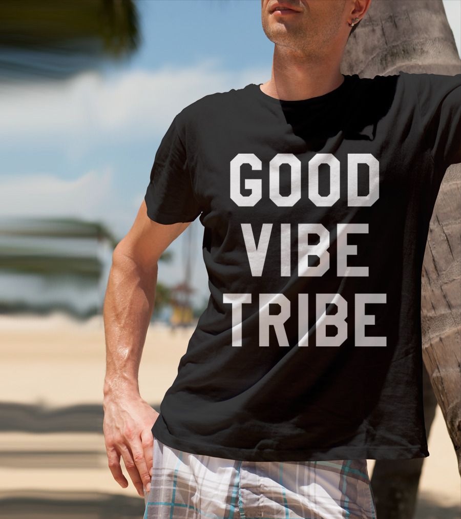 GOOD VIBE TRIBE Varsity-Inspired T-Shirt