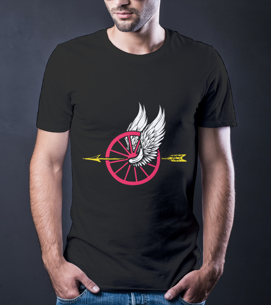 Law Enforcement Motorcycle Unit Wing Wheel And Arrow T-Shirt