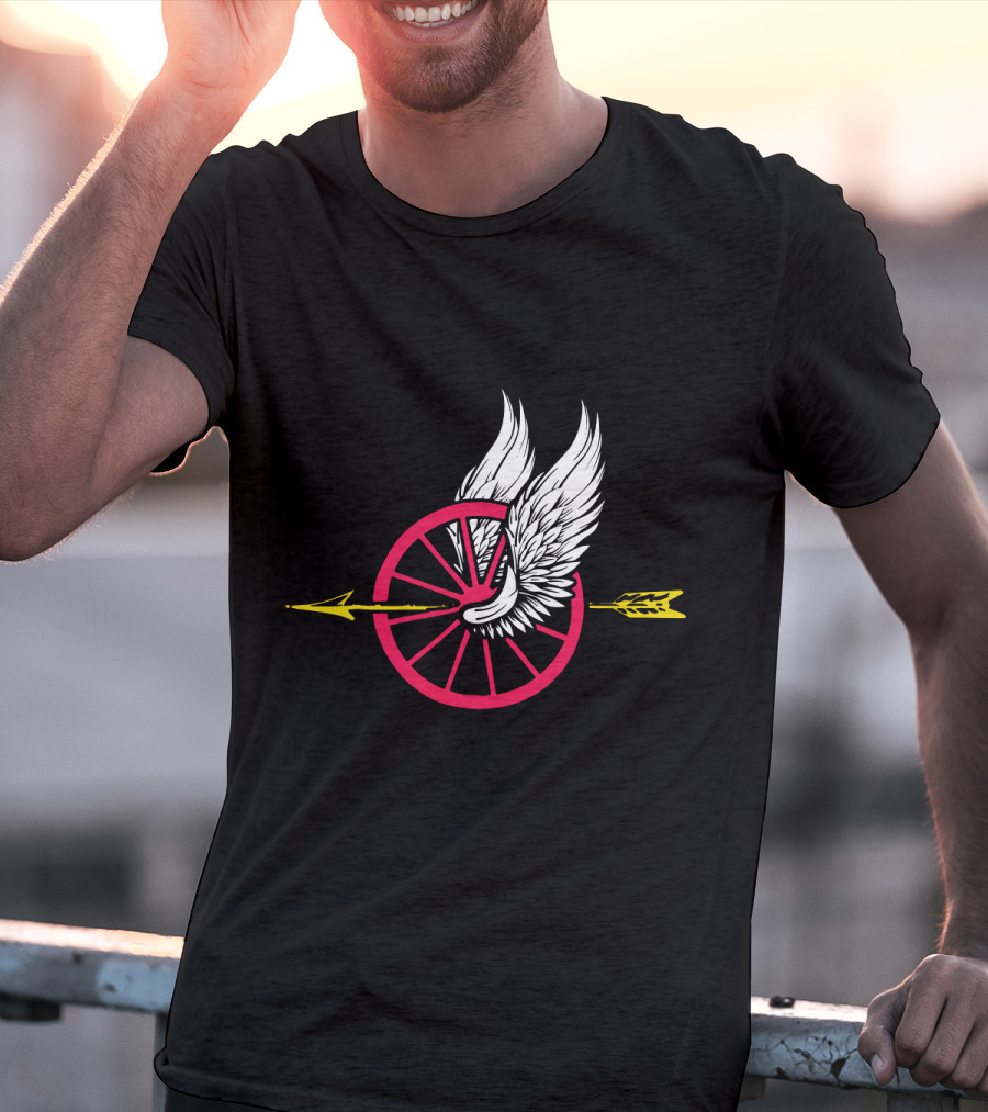 Law Enforcement Motorcycle Unit Wing Wheel And Arrow T-Shirt