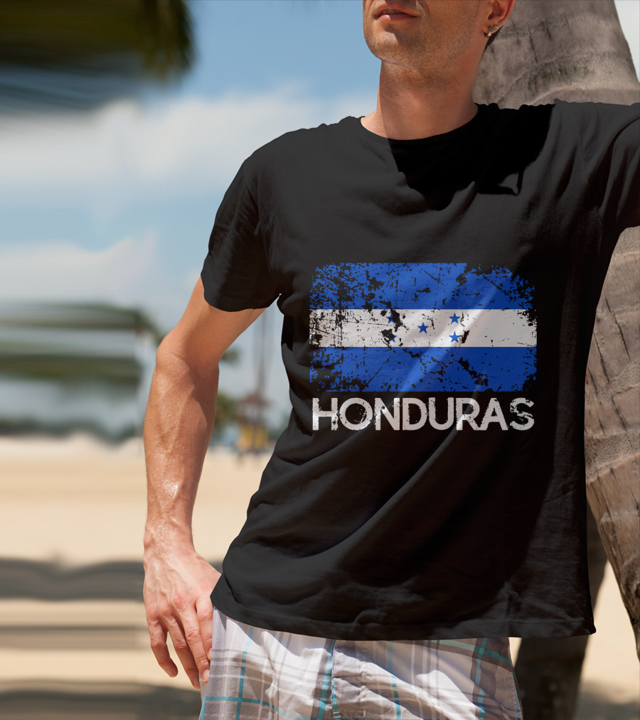 Honduran Flag Vintage Honduras Made In Honduras T-Shirt