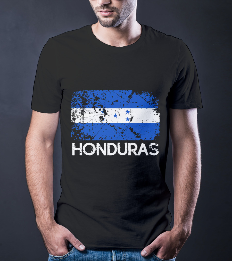 Honduran Flag Vintage Honduras Made In Honduras T-Shirt