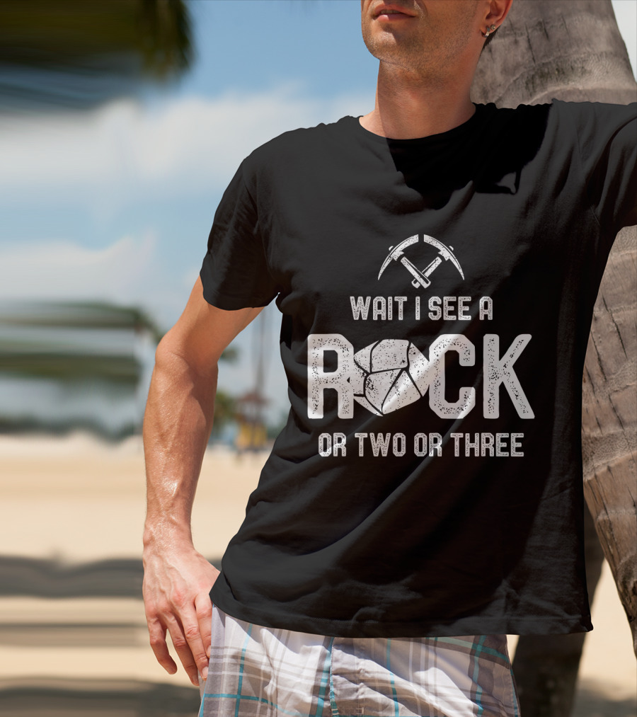 Wait I See A Rock Or Two Or Three T-Shirt