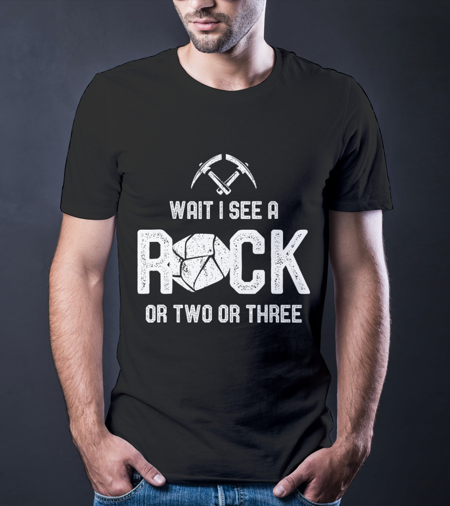 Wait I See A Rock Or Two Or Three T-Shirt