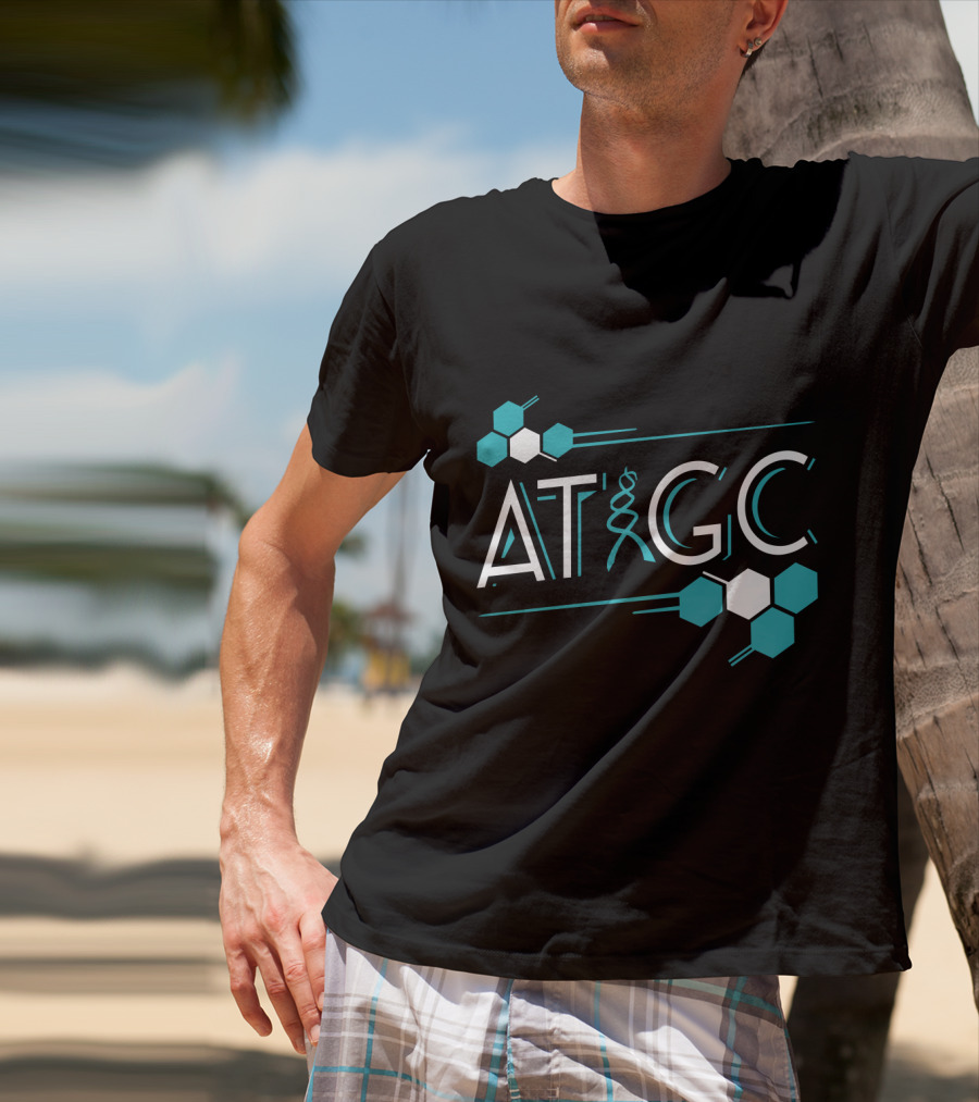 ATGC DNA Funny Science Biology Teachers Molecule Themed T-Shirt