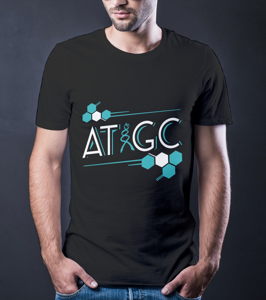 ATGC DNA Funny Science Biology Teachers Molecule Themed T-Shirt